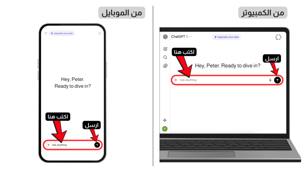 الدليل الشامل لبدء استخدام ChatGPT بالعربي - بالصور التوضيحية من الكمبيوتر والموبايل 6 chatgpt beginners guide arabic 05